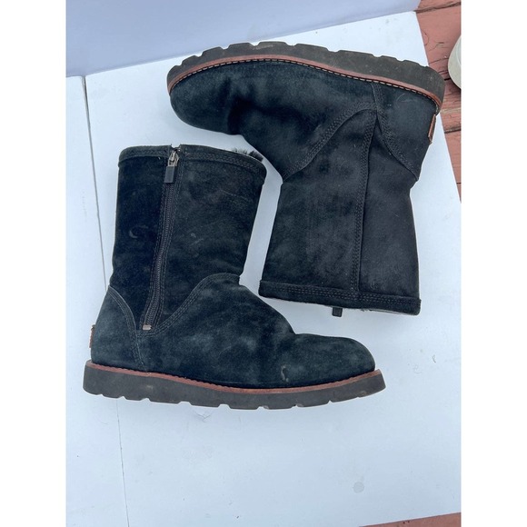 Ugg selia black waterproof zip close boots size 7 - Picture 5 of 7
